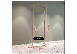 Стійка для суконь 600×400×1700 мм у глянцевому золоті